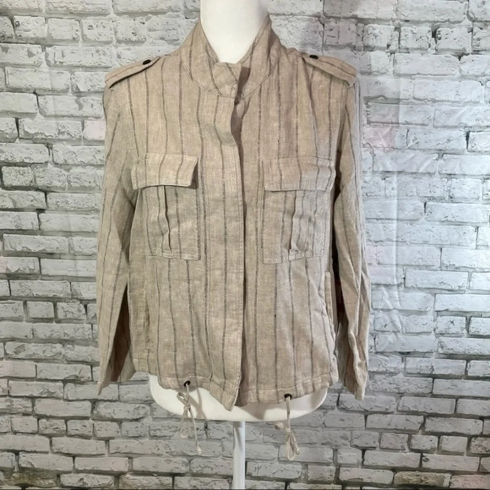 VINCE CAMUTO Light Stone Stripe Blazer Small - Picture 7 of 12